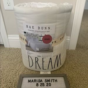 Rae Dunn King Quilt Set